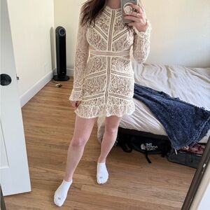 For love and lemons white lace dress